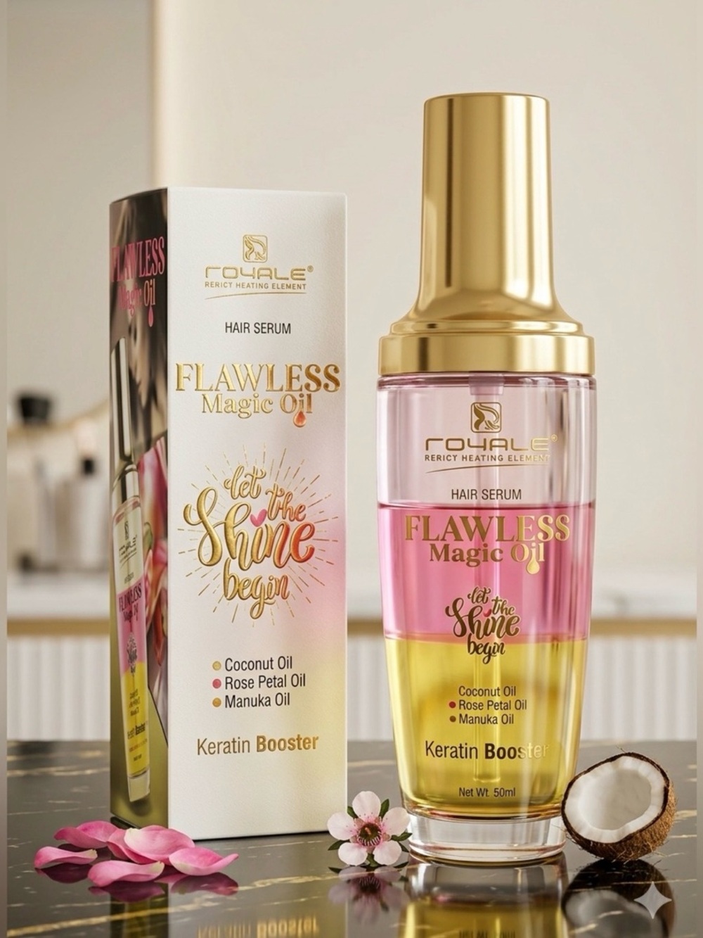 Royale Flawless Magic Oil Hair Serum ~ Retail $250